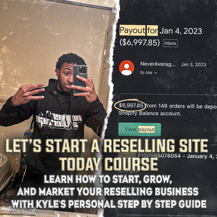 LETS START RESELLING ONLINE TODAY COURSE